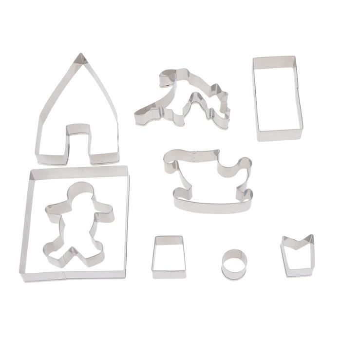 9PCS emporte-pièce de Noël mignon pour la pâte à pâtisserie MOULE A GATEAU - MOULE DE PATISSERIE