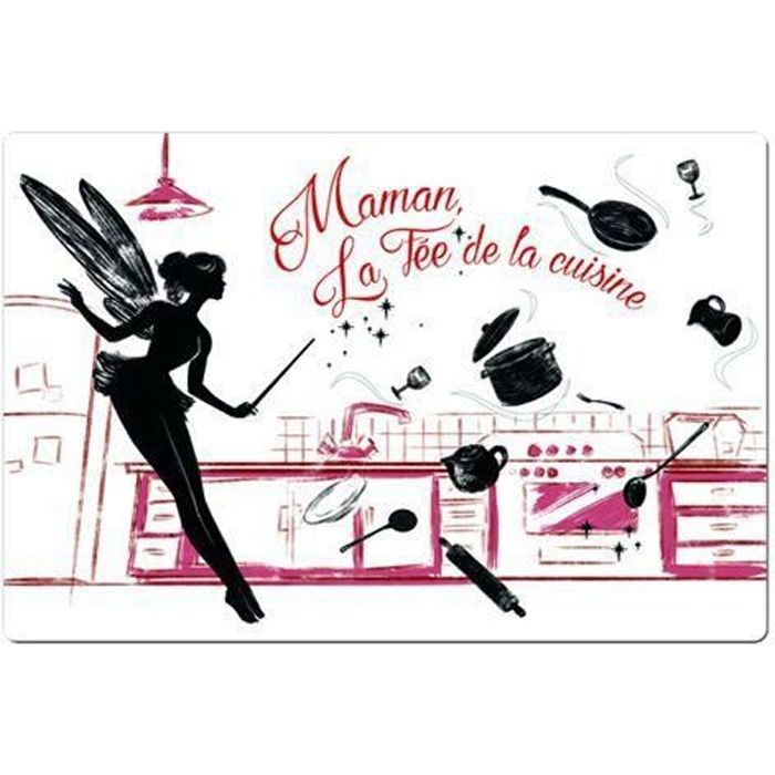 Planche a decouper en verre - Maman, fée de la cuisine