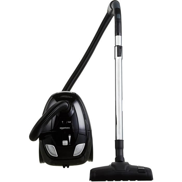 Aspirateur avec sac, puissant, pour sols durs et tapis, filtre HEPA, compact et léger, 700 W, 1,5 L