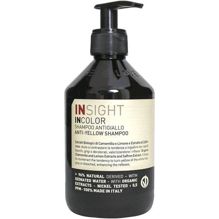 Shampooings INSIGHT INCOLOR shampooing blanchissant anti-jaunissant aux cheveux à l'extrait de camomille 400 ml 43083