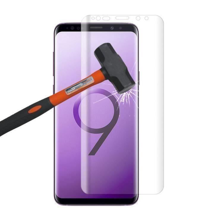 Ecran Film Verre Trempé Incurvé pour Samsung Galaxy S9 Vitre de Protection Haute Résistance Anti Choc Couleur : - LRYGDE-A0021