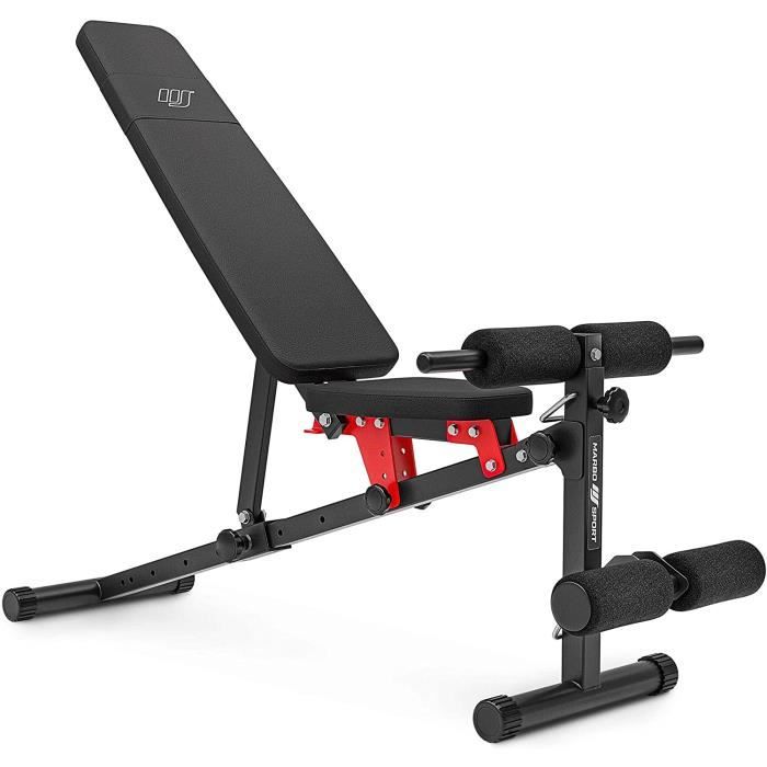 BANC DE MUSCULATION Marbo Sport bigoudi pour Jambes de Banc d'entraînement Multifonction réglable MH-L111 2.0 - Mad134