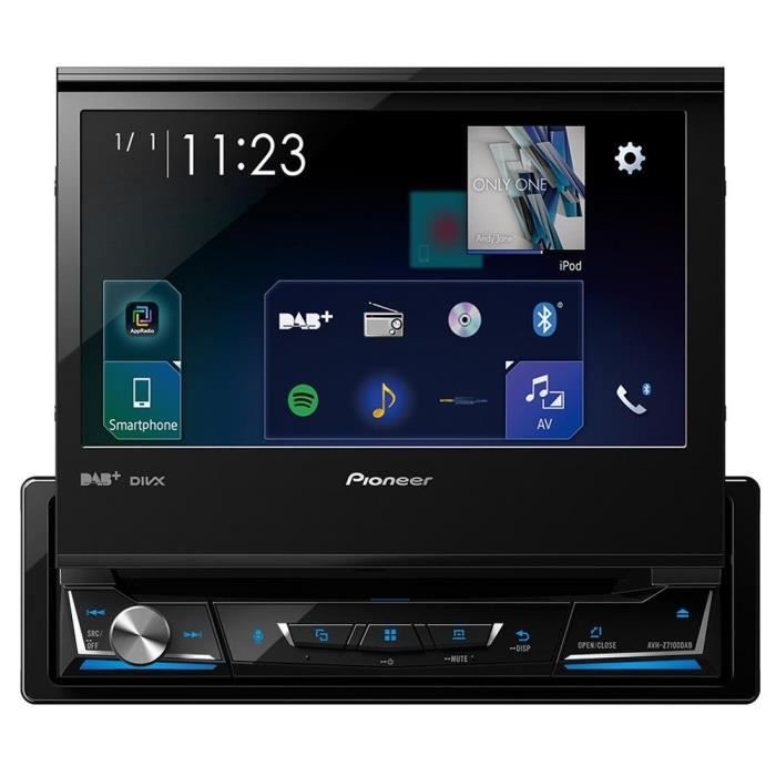 Pioneer Car Multimedia Autoradio USB-DVD-CD-Bluetooth 4 x 50 w Noir