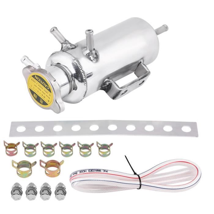 Universel 350ml Réservoir de Liquide de Refroidissement Aluminium pour Voiture