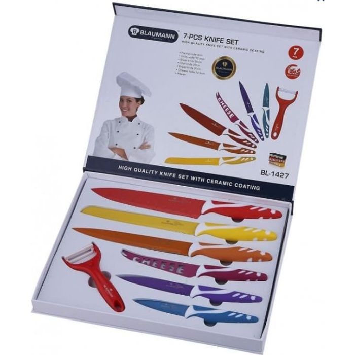 Set de 7 couteaux céramique