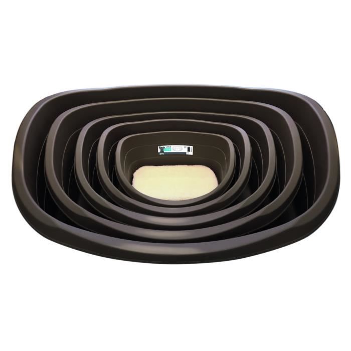 MPETS Corbeille Java en plastique L - Marron - Pour chien