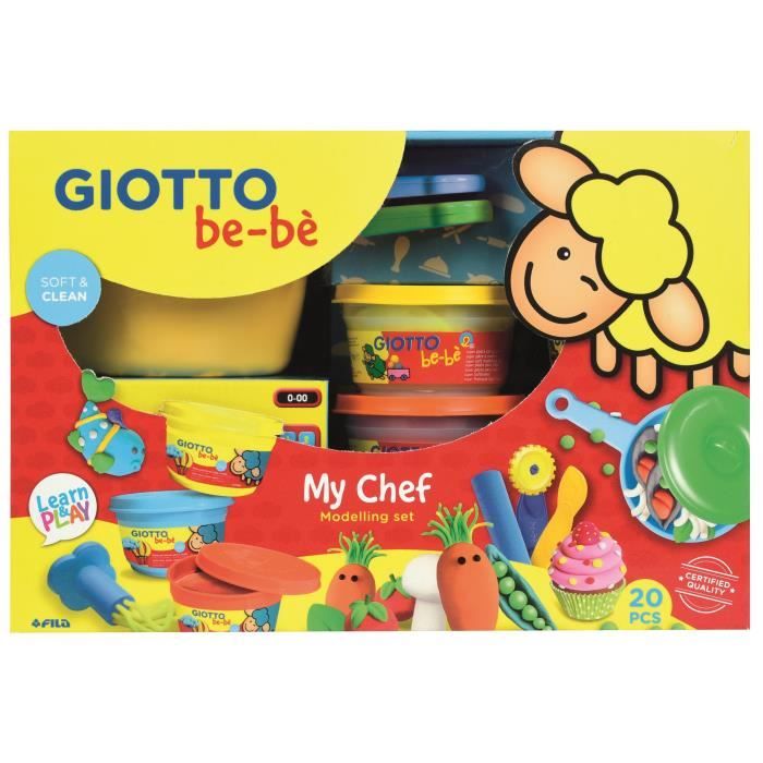 GIOTTO be-bè Kit de modelage My chef - 20 pièces
