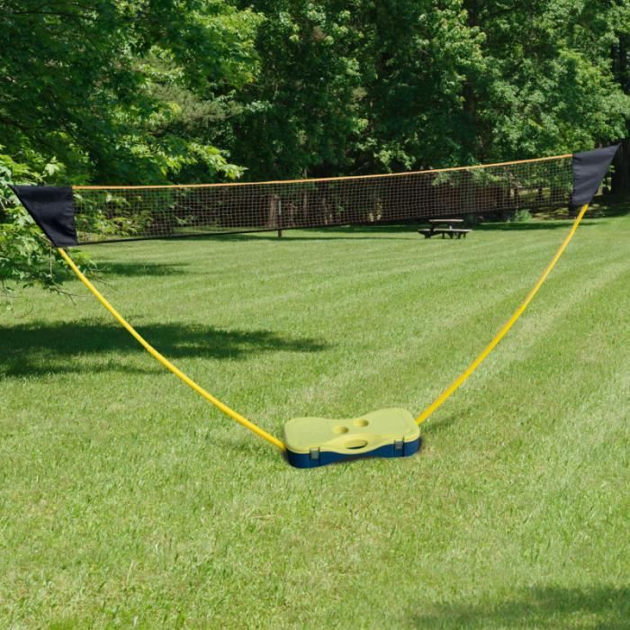 ID MARKET - Filet de badminton avec raquettes et volants 300 cm