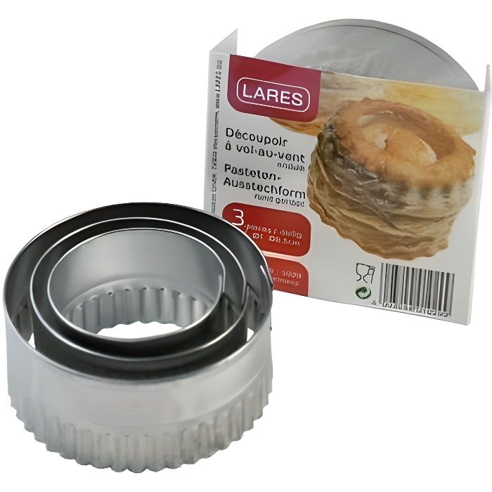 DECOUPOIR VOL AU VENT DIAM 6 / 7 / 8,5 CM - LARES