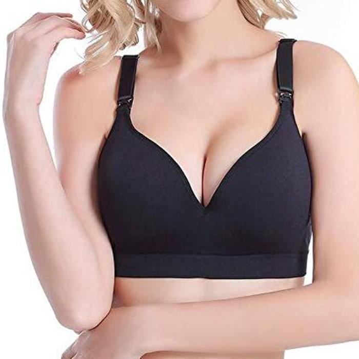 Soutien-gorge d'allaitement ouvert pour femme sans couture Crossover Push up Soutien-gorge d'allaitement maternité