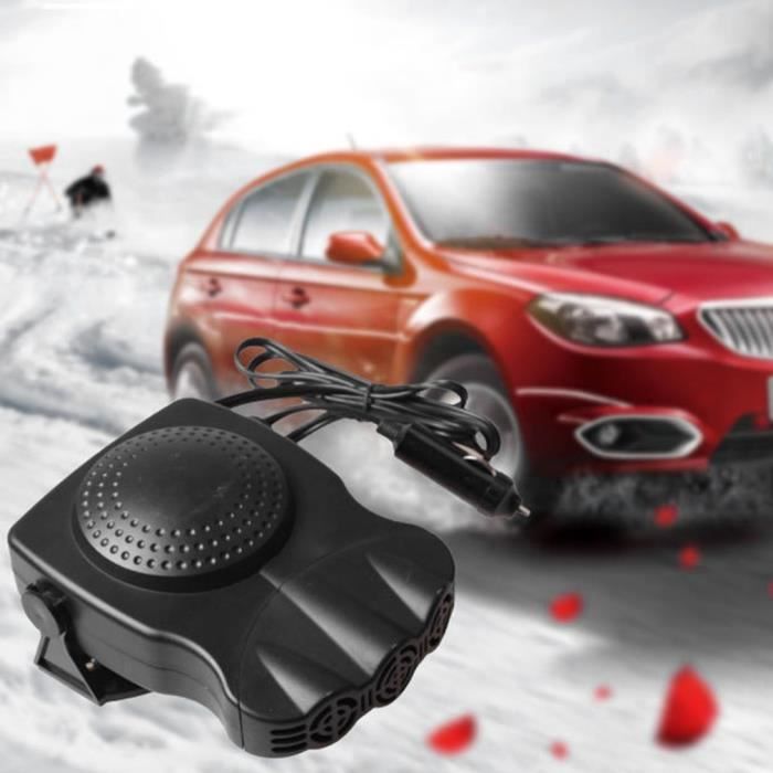 Chauffage Voiture 12V 600W Portable - Dégivrage Rapide 2 Sorties - Universel Pour Auto/camping-car