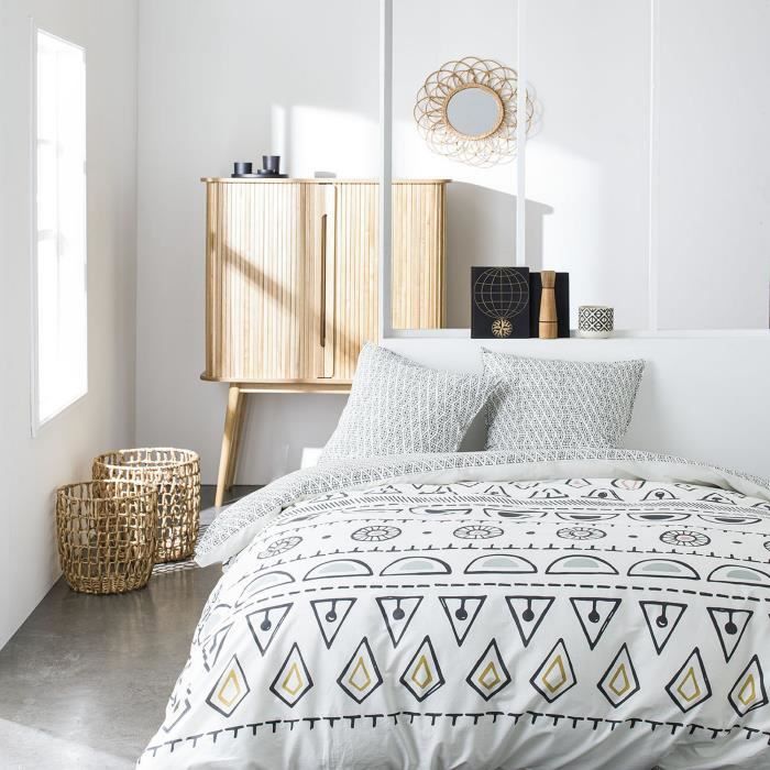 Housse de couette réversible et taie d'oreiller Today 100% coton 4.57 - taille:240 x 260 cm