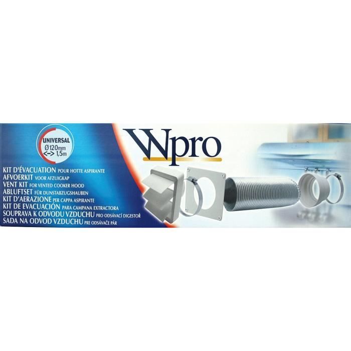 WPRO UVK120 Kit évacuation pour hottes