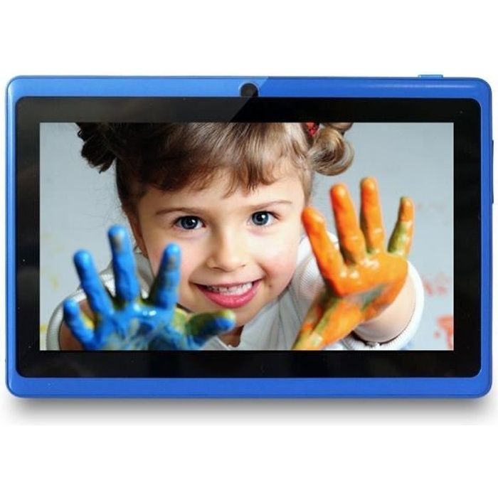 YUNTAB Tablette tactile Q88 7’’ Bleu IPS Allwinner A33 Quad Core 8 GB Android 4.4 support externe TF carte