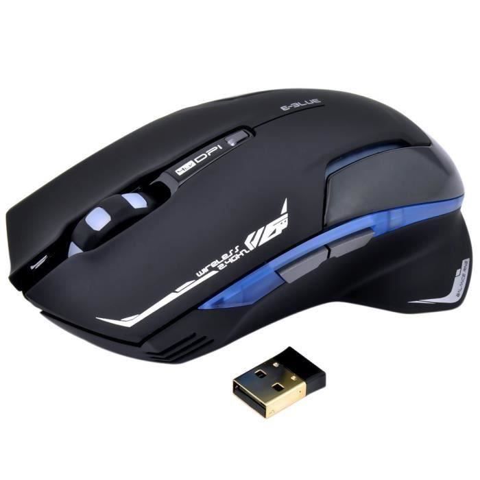 CW11130-X-Century E-3lue E-sport 6D Mazer II Souris de gaming optique sans fil USB LED bleue 2500 DPI 2,4 GHz