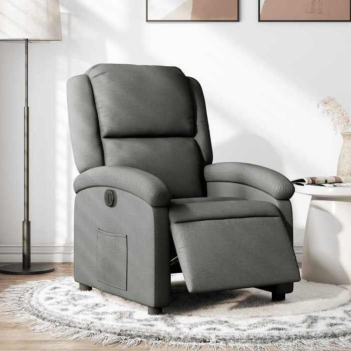 vidaXL Fauteuil Inclinable Électrique Chaise de Relaxation avec Dossier et Repose-pied Réglables Siège de Salon Moderne 3204141