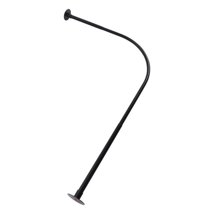 Barre de douche - en acier inoxydable - Forme L - Capacité de charge : 20kg