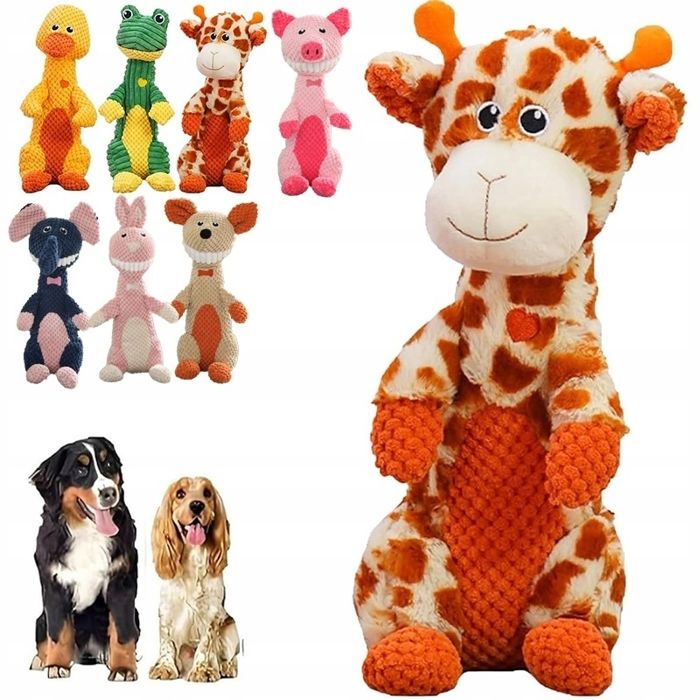 Girafe Peluche à mâcher en pour chienjouet sonore pour chiotsrésistant aux morsuresnettoyanimaux de compagnie fournitures