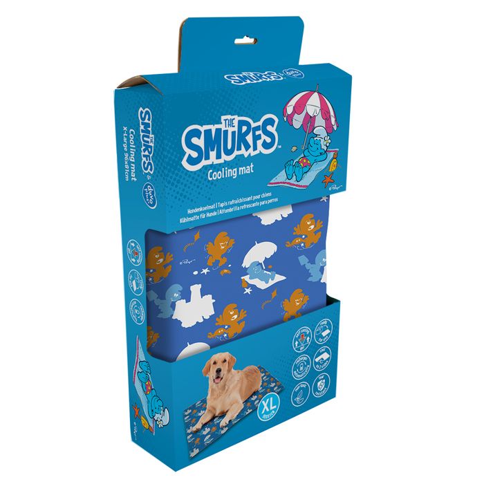 Meilleurs prix pour Tapis pour chien rafraîchissant Smurfs Duvoplus Les Schtroumpfs - 96x81x1 cm