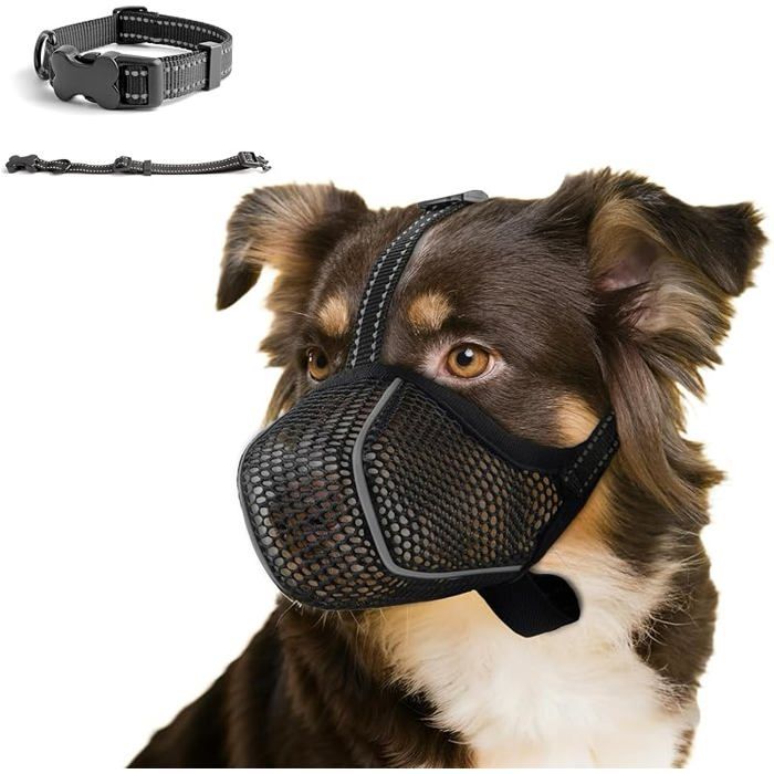 Meilleurs prix pour Muselires pour Chiens Anti-Grignotage Colliers pour Chiens Muselires Respirantes Rglables pourPrvenir  ingestion XXL MUSELIERE