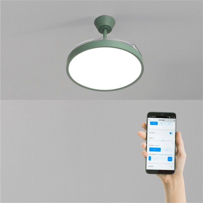Ventilateur de plafond - Create - Avec lumière - Pales rétractables - LED 3 températures - Create