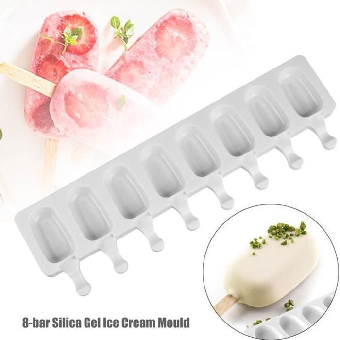 Moule à Crème Glacée, Moule à Glace En Silicone, Réutilisables Ice