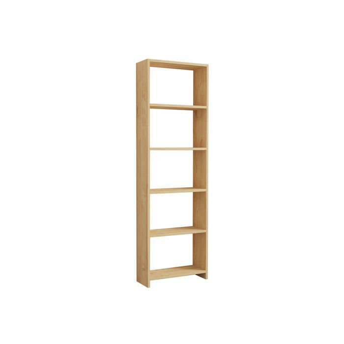 Biblioth&egrave;que en bois New - 50 x 19 x 160 cm - Ch&ecirc;ne