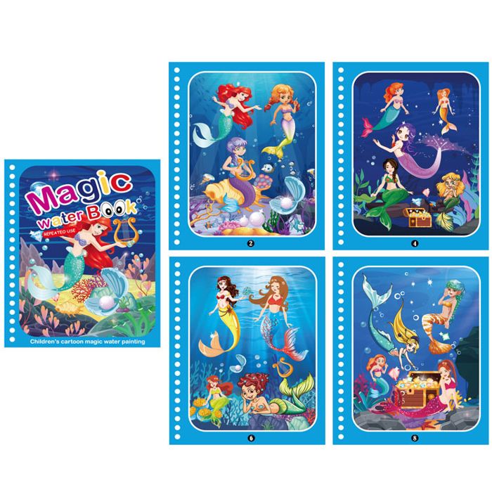 Carnet de coloriage à l'eau réutilisable - Offre Flash : Réductions