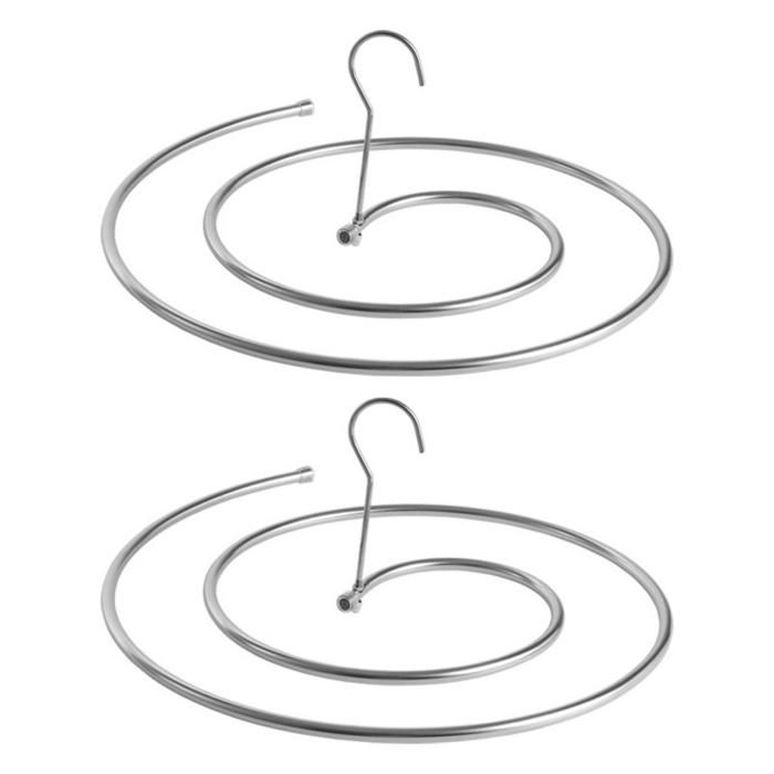 Étendoir à draps-Gain de place-Multifonctionnel-Étendoir spiralé- Acier inoxydable-Convient pour suspendre et sécher couettes draps