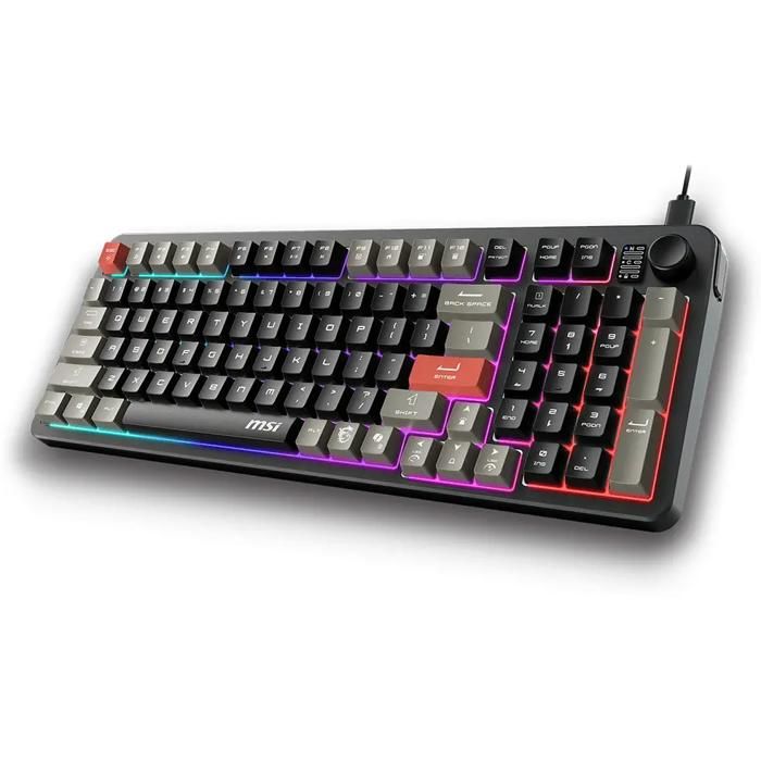 Clavier gaming MSI Forge GK110 Touches mécaniques Rétroéclairage RGB Ergonomique