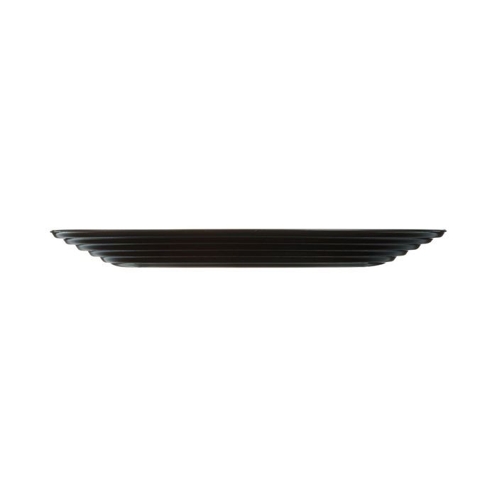 6 assiettes plates Harena noires - Luminarc - verre trempé extra résistant