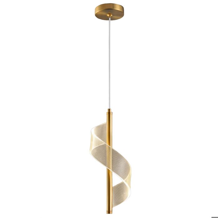 Lustre / Suspension - SMOTOP - Doré - LED intégrée - 12 x 31 cm