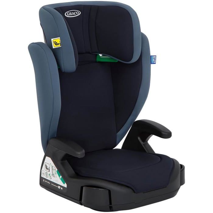 Rehausseur auto Graco Junior Maxi i-Size (100-150 cm)dossier hautaccoudoirs appui-tête
