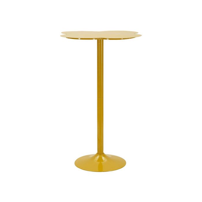 Table de Bar en Métal Clox 103cm Moutarde