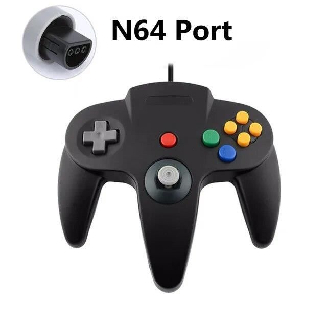 GC Black de jeu filaire N64 pour PC et Mac, joystick pour Gamecube Cdiscount