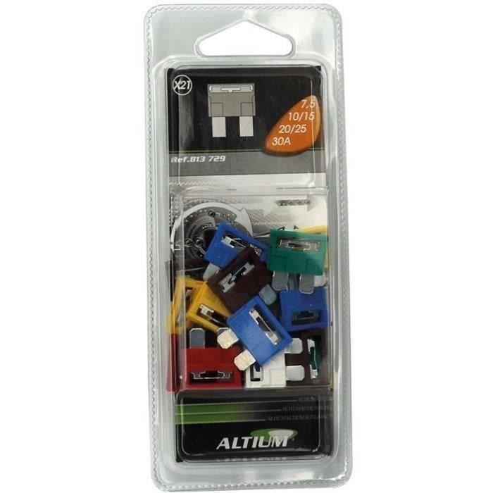Assortiment de 21 fusibles auto enfichables