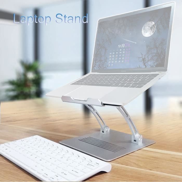 Support De Bureau Pliable D Ascenseur De Support Pour Ordinateur Portable En Aluminium Reglable Portable Prix Pas Cher Cdiscount