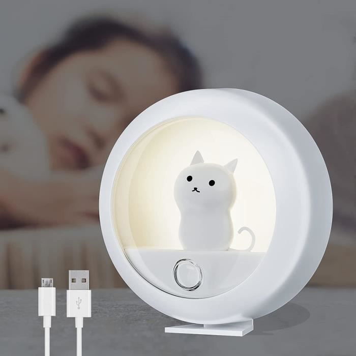 Lampe de nuit LED enfants, veilleuse portable rechargeable USB