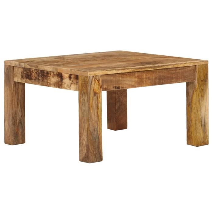 Lia Table Basse 60 X 60 X 35 Cm Bois De Manguier Massif Achat