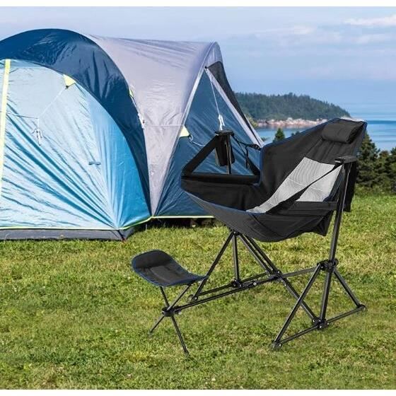 Chaise Camping Pliable YWHWXB – Chaise Lune Ultralégère Aluminium Avec Sac