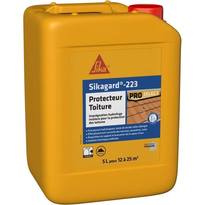 Enduits - Sikagard 223 Protecteur Toiture Hydrofuge Protéger Toitures 5l