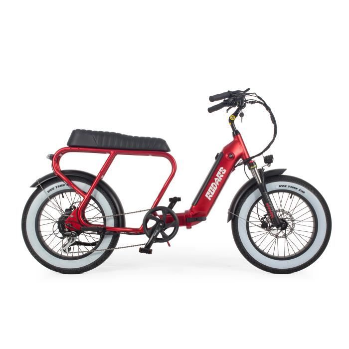Vélo électrique pliant Bliss - Rouge 480Wh - VAE Vintage