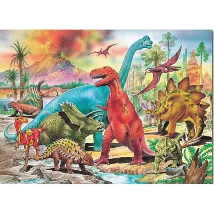 Kit Peinture Diamant 5D Dinosaure T-Rex Jurassic Park - Toile 30x40 Cm Ronde Complète, Strass Étincelants Pour Adultes Et Enfants
