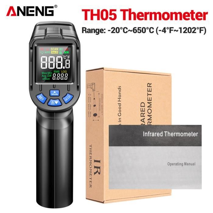Thermomètre Infrarouge Sans Contact - Écran LCD, Portatif, Pour Maison Et Cuisine