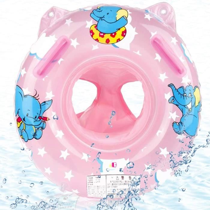 XIMEI Bouée Siège Gonflable Pour Bébé Avec Volant Et Klaxon – PVC Durable, Double Poignée, Idéale Piscine Et Plage – De 1 à 5 Ans
