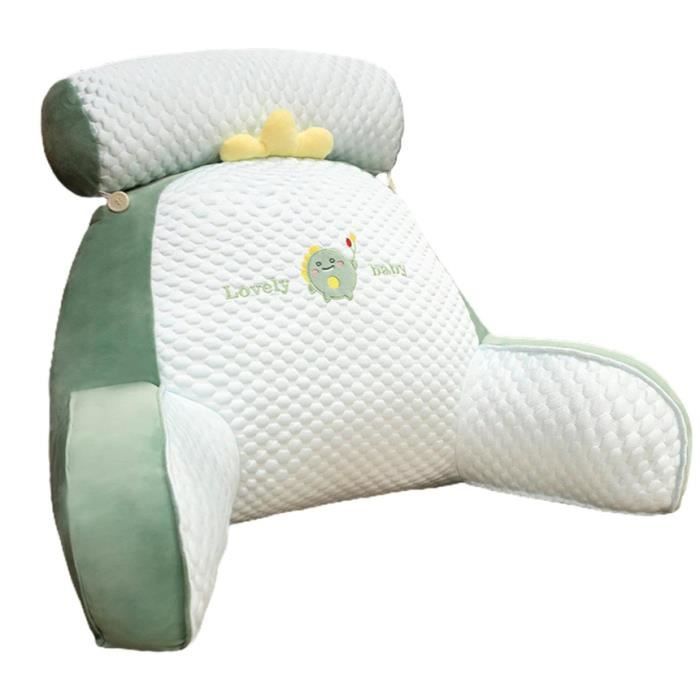 Coussin Dorsal Confort avec Accoudoirs - Lecture avec Traversin Amovible - Coussin Dossier Canapé Soie