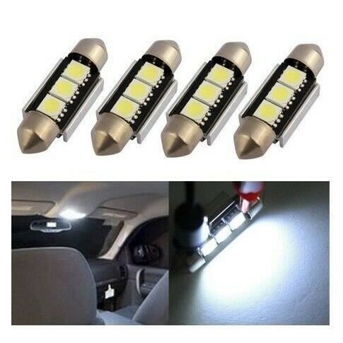 2 AMPOULES LED RENAULT CLIO 3 C5W NAVETTE 9 SMD PLAQUE IMMATRICULATION
