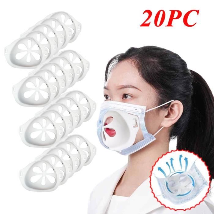 Face Inner Support Frame Frame Support Frame en Silicone Cool Taille id/éale Generic 20PC Visage/_Masque Support Frames en Silicone 3D pour Une Utilisation Confortable et Un Espace de Respiration