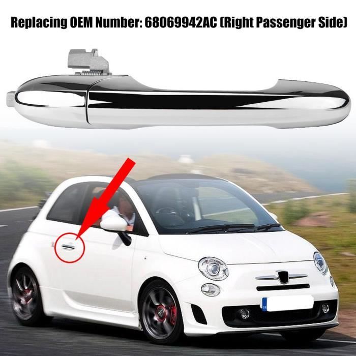 Poignee De Porte Fiat 500 Exterieure Gauche Pour Fiat 500 2012 2018 68069942ac Cdiscount Auto