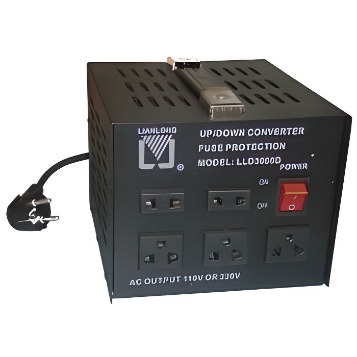 Convertisseur de tension 110V/220V et inversement - 3000w - Cdiscount  Bricolage